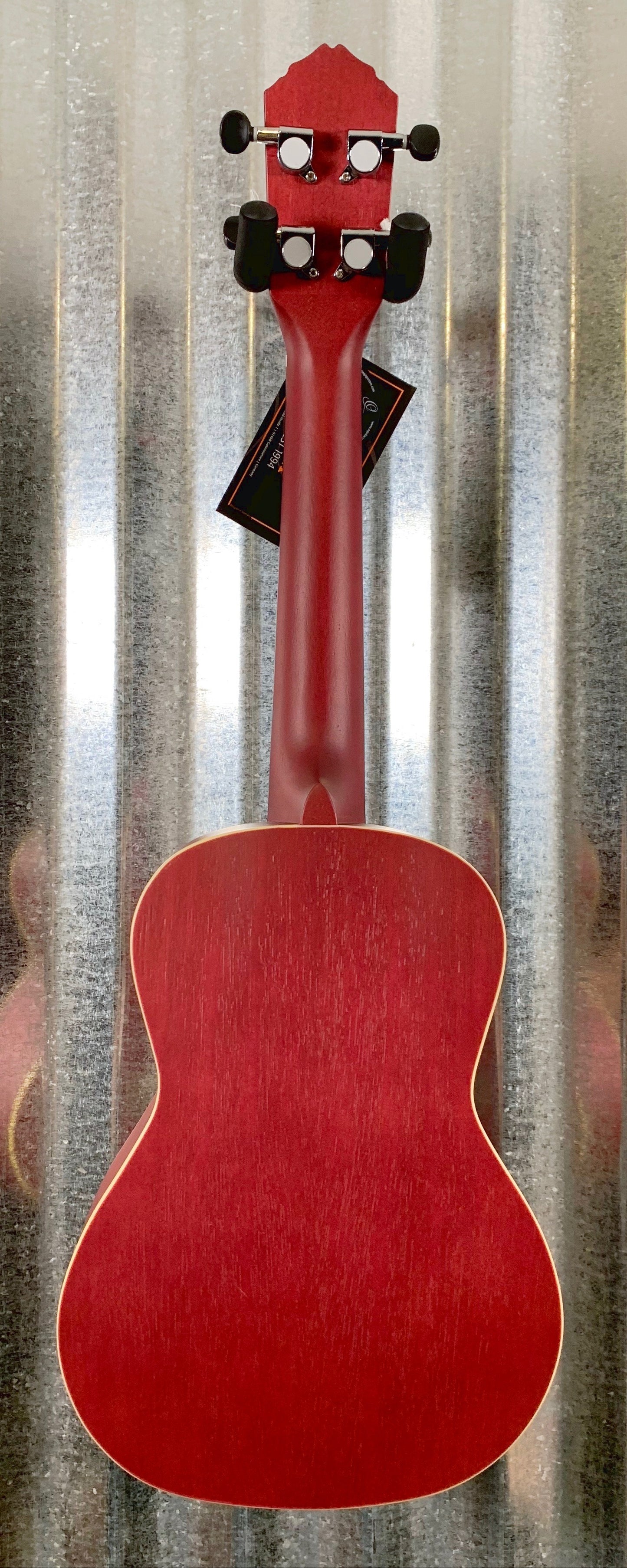 Ortega Guitars RURUBY Ruby Rasburry Okoume Top Concert Ukulele