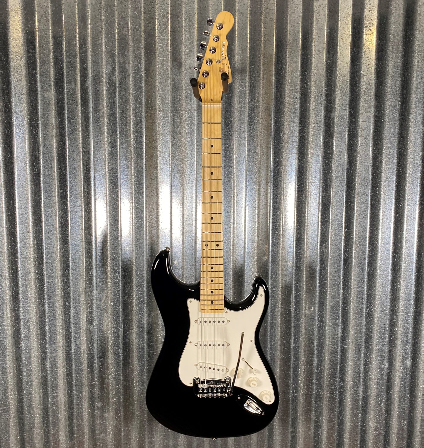 G&L USA 2023 Fullerton Deluxe Legacy Jet Black Guitar & Bag #2031 Used