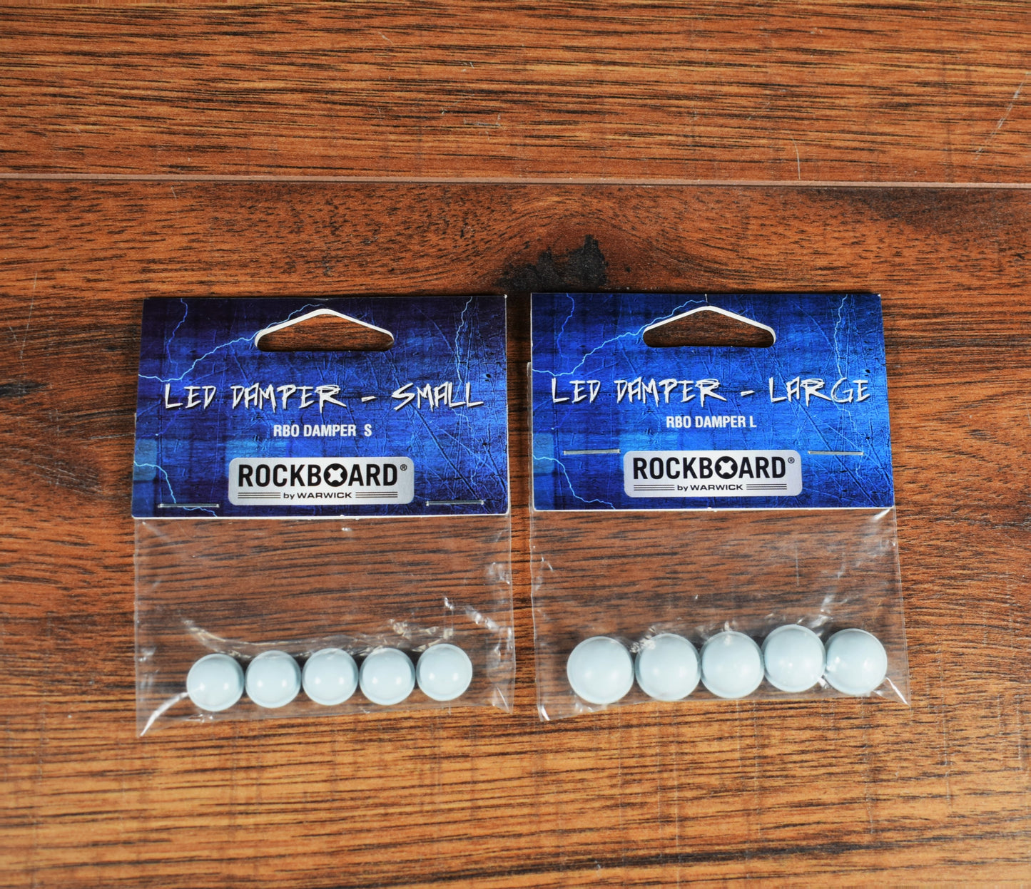 Warwick Rockboard Guitar Effect Pedal LED Damper Small 8mm & Large 10.50mm Set of 10