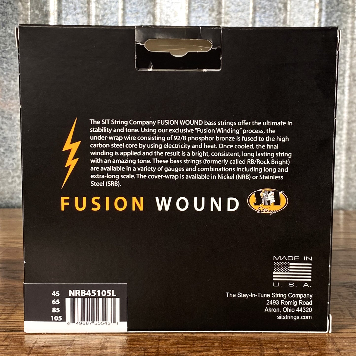 SIT Strings NRB45105L Fusion Wound 4 String Bass Nickel Medium Light 45-105 Set