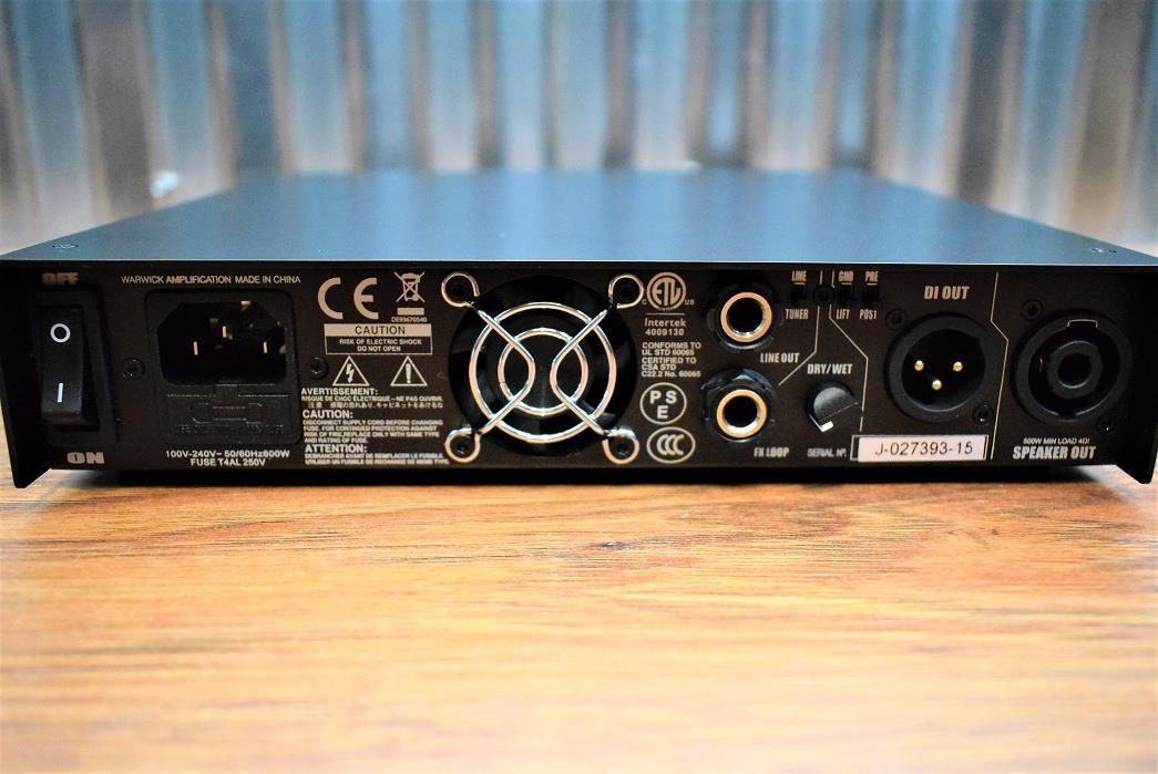 Warwick LWA500 500 Watt Light Weight Bass Amplifier Head LWA 500 B Stock