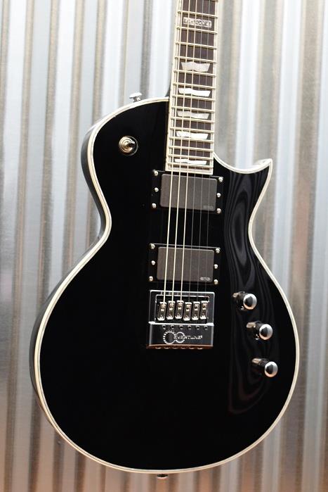 ESP LTD EC-1000 Evertune Gloss Black EMG Guitar & Blem & Case #1561
