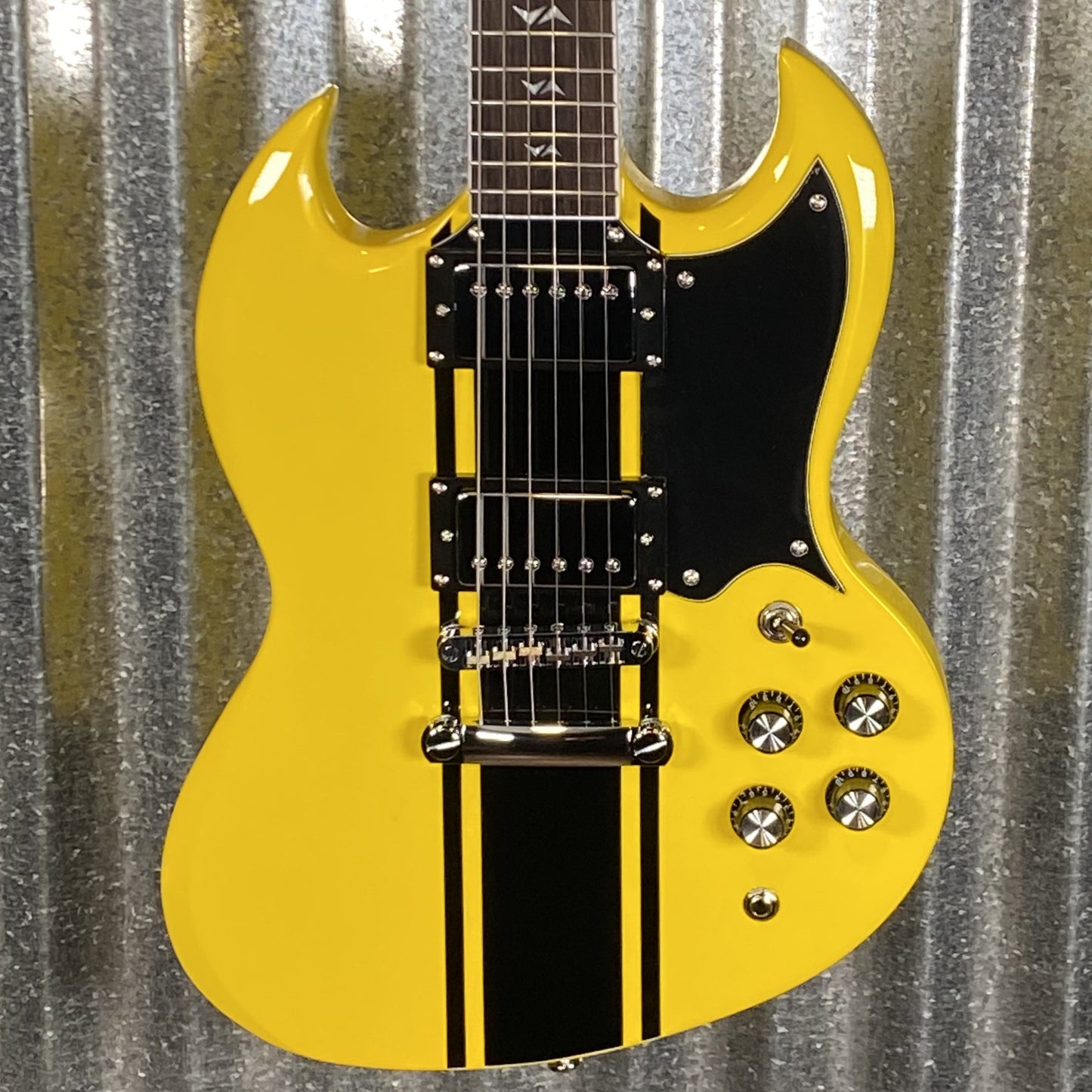 Westcreek Racer Offset SG Yellow Solid Body Guitar #0068 Used