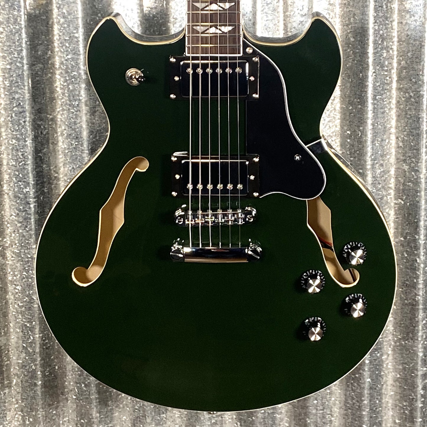 Westcreek 333 Semi Hollow Body 335 Transparent Green Guitar #0412 Used