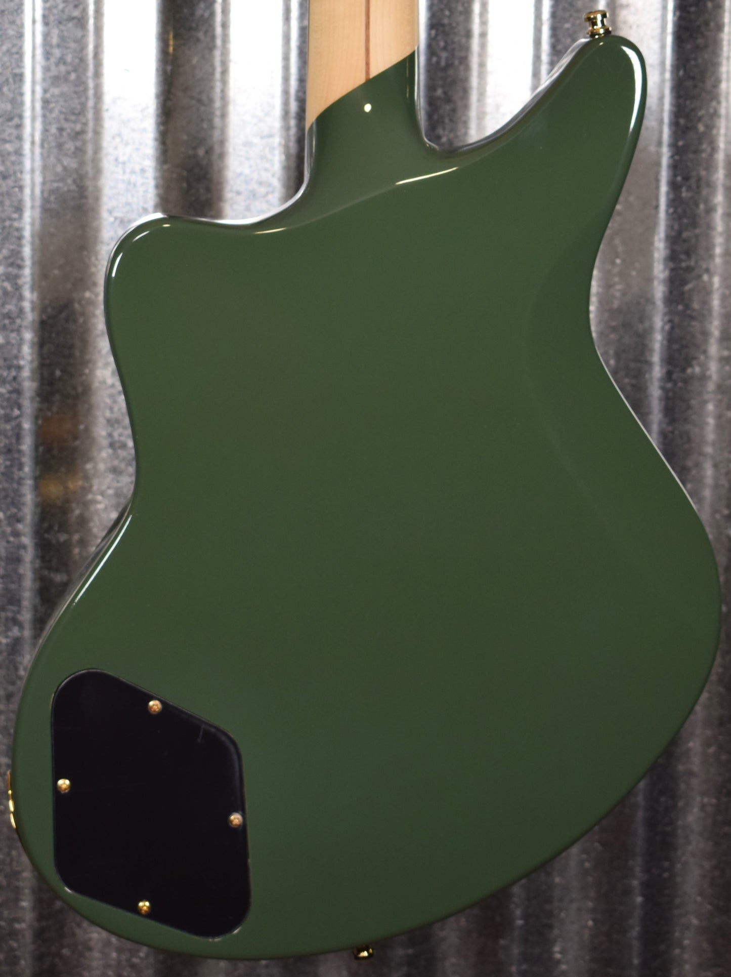 D'Angelico Deluxe Bedford Offset Army Green Guitar & Case #0630