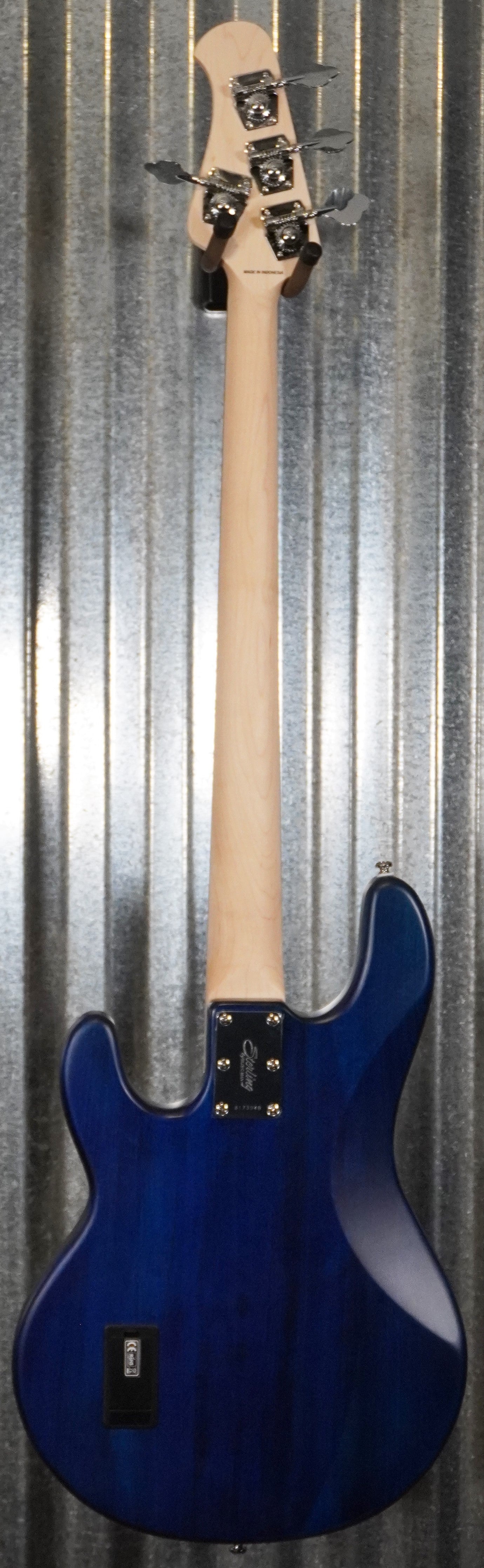 Sterling by Music Man Stingray 4 String Bass Trans Blue Satin Bass RAY4-TBLS-R1 #3949