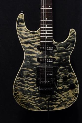 Michael Kelly 1964 Guitar Quilt Top Hint Black Floyd Rose Tremolo Blemish #2333