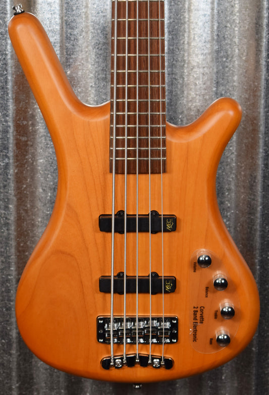 Warwick RockBass Corvette Basic Active 5 String Bass Honey Violin & Bag #4420