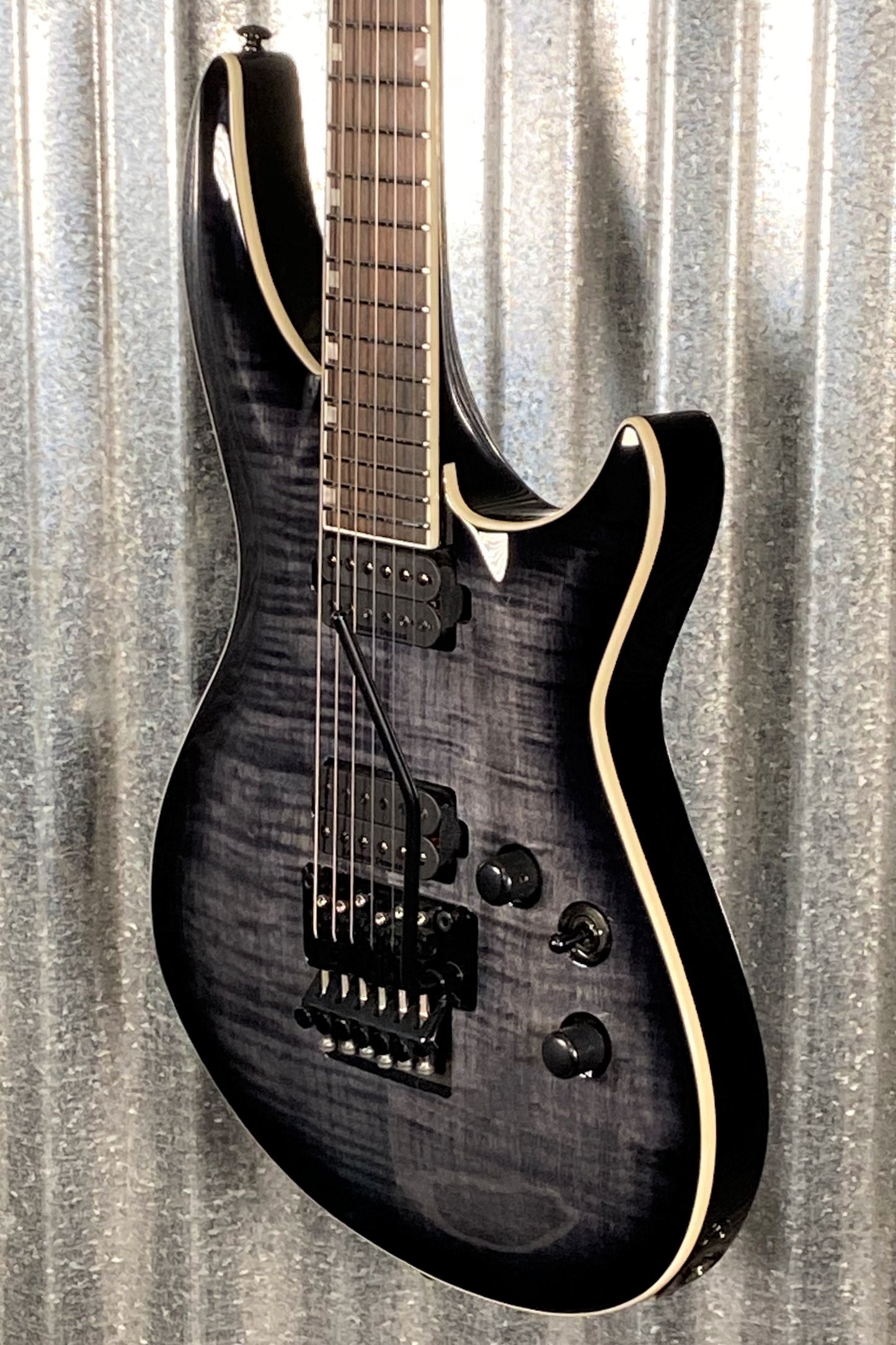 ESP LTD H3-1000 Floyd Rose Flame See Thru Black Sunburst Guitar LH31000FRFMSTBLKSB #1440 Used