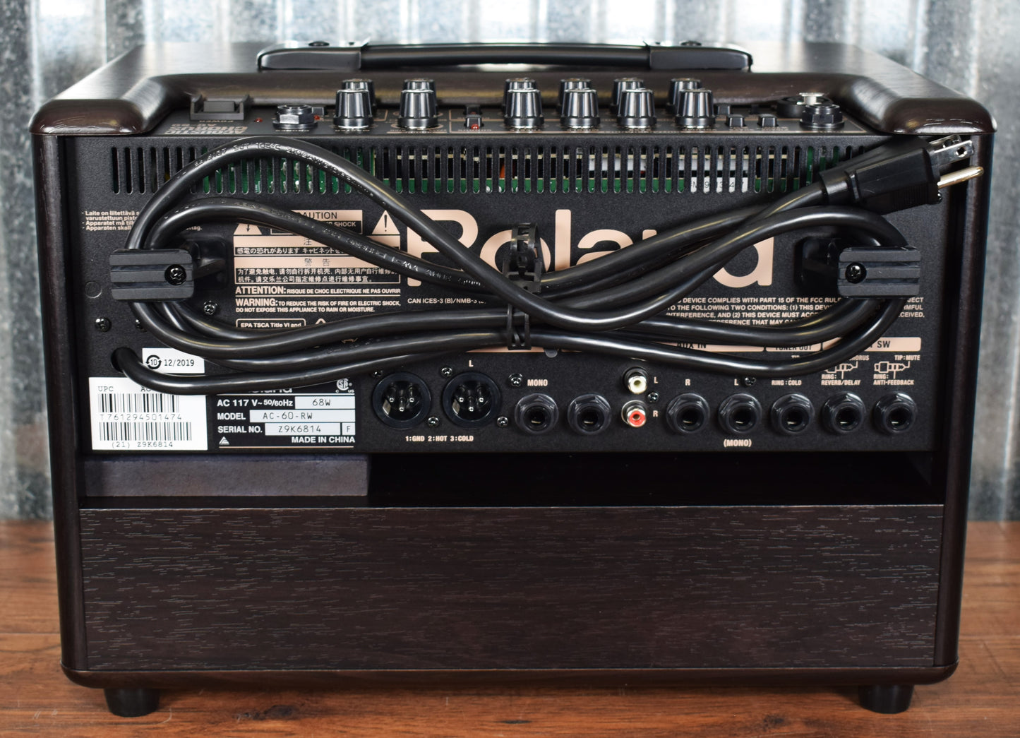 Roland AC-60-RW 60 Watt 2x6.5" Chorus Acoustic Guitar Amplifier Rosewood