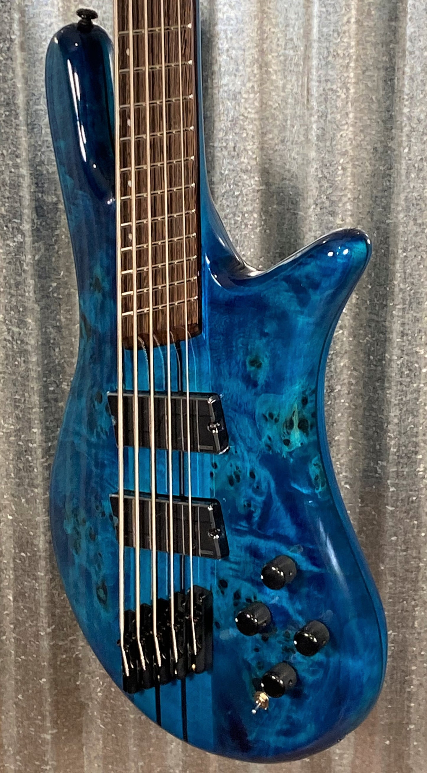 Spector NS Dimension 5 Multi Scale 5 String Bass Black & Blue Gloss & Bag NSDM5BKBL #0557