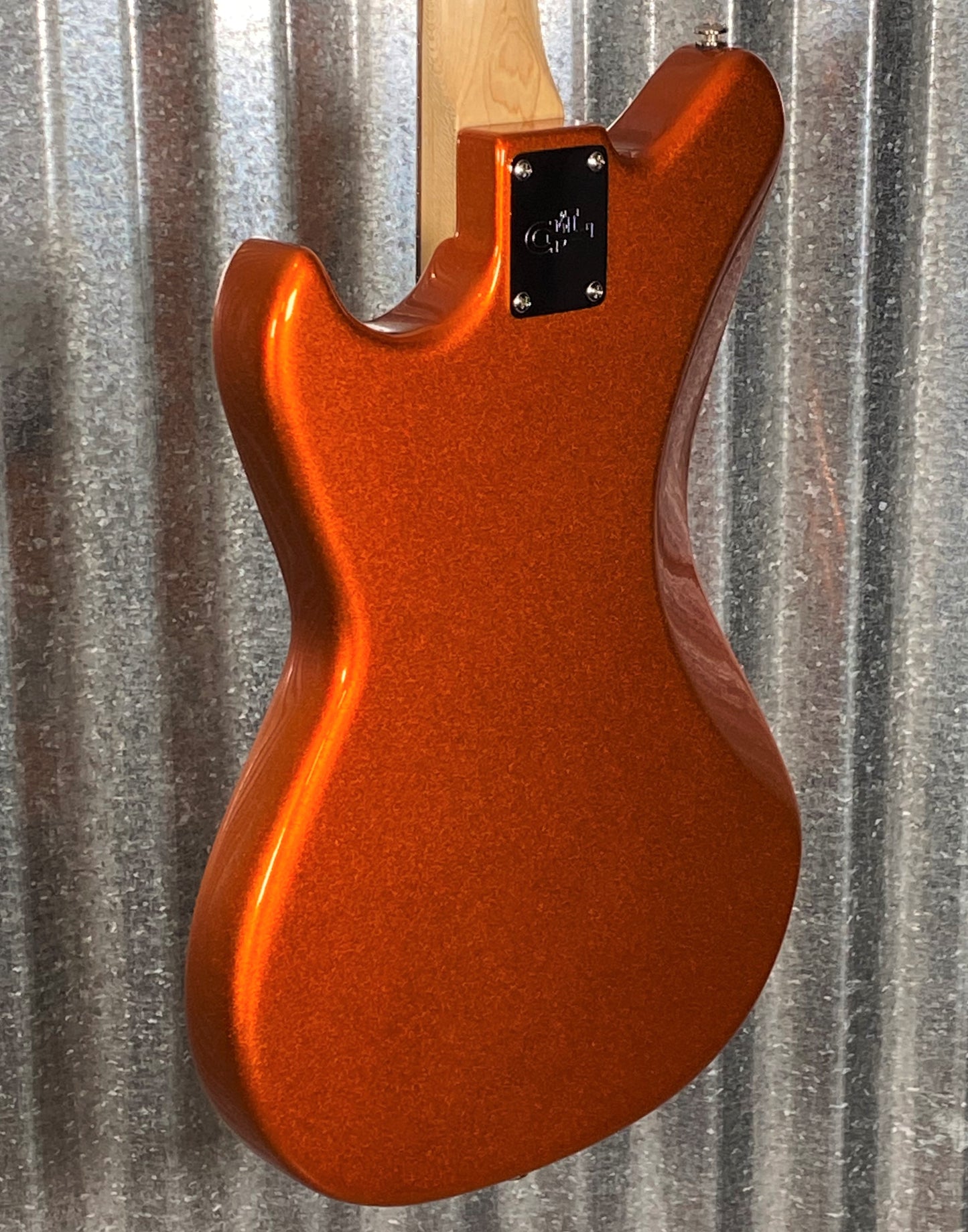 G&L USA Fullerton Deluxe Fallout 4 String Short Scale Bass Tangerine Metallic & Bag #9349