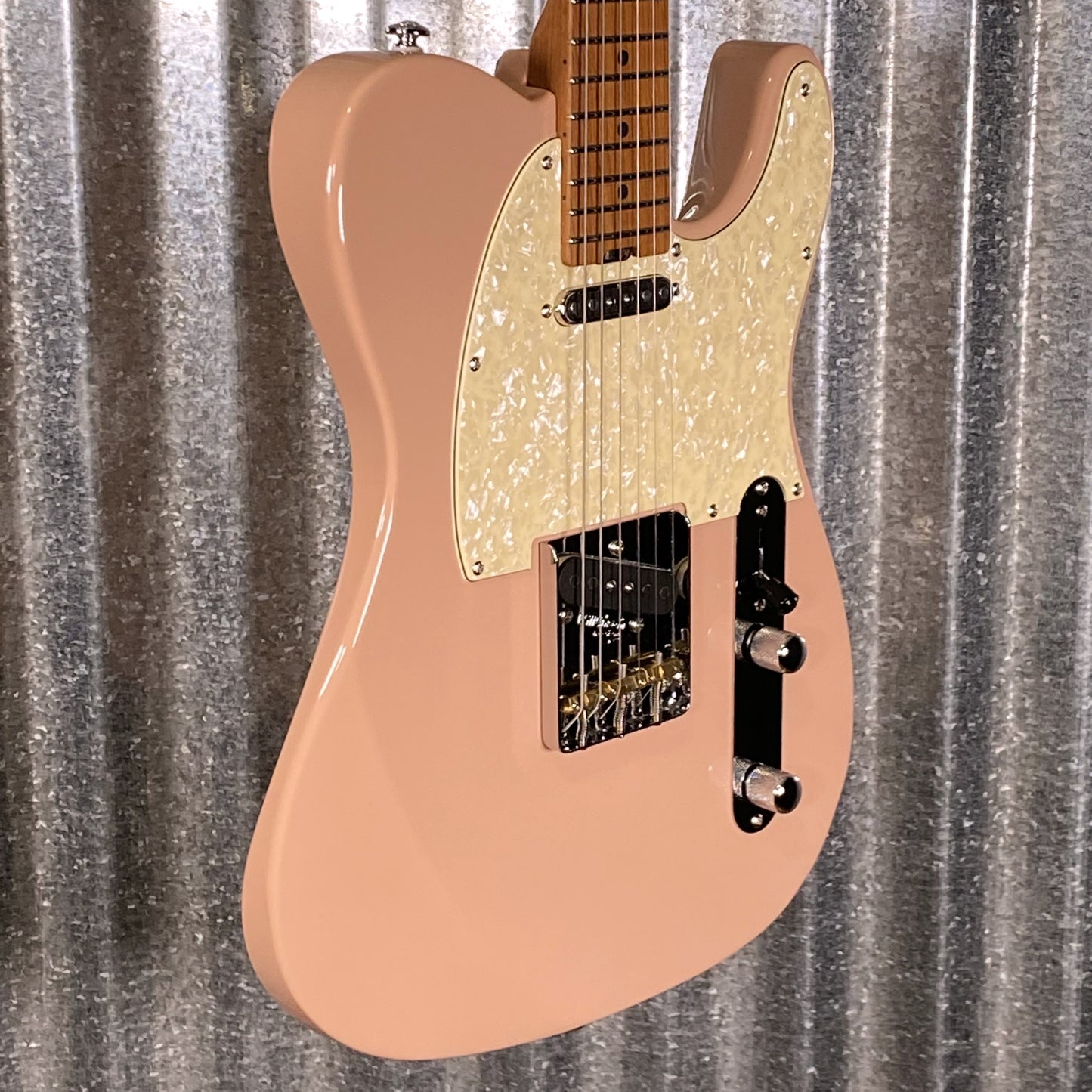 Musi Virgo Classic Telecaster Shell Pink Guitar #0173 Used