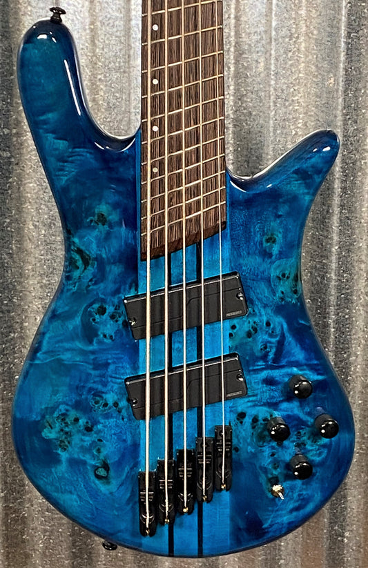 Spector NS Dimension 5 Multi Scale 5 String Bass Black & Blue Gloss & Bag NSDM5BKBL #0557