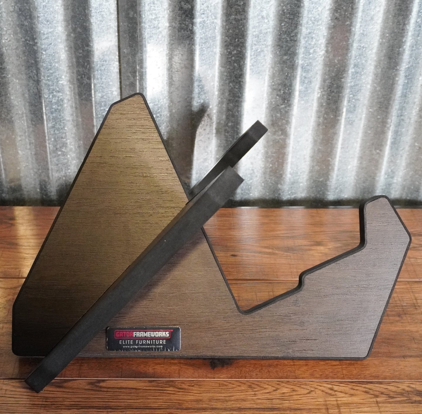 Gator Frameworks GFW-ELITEGTRXSTD-BRN X Floor Guitar Bass Stand Walnut Brown