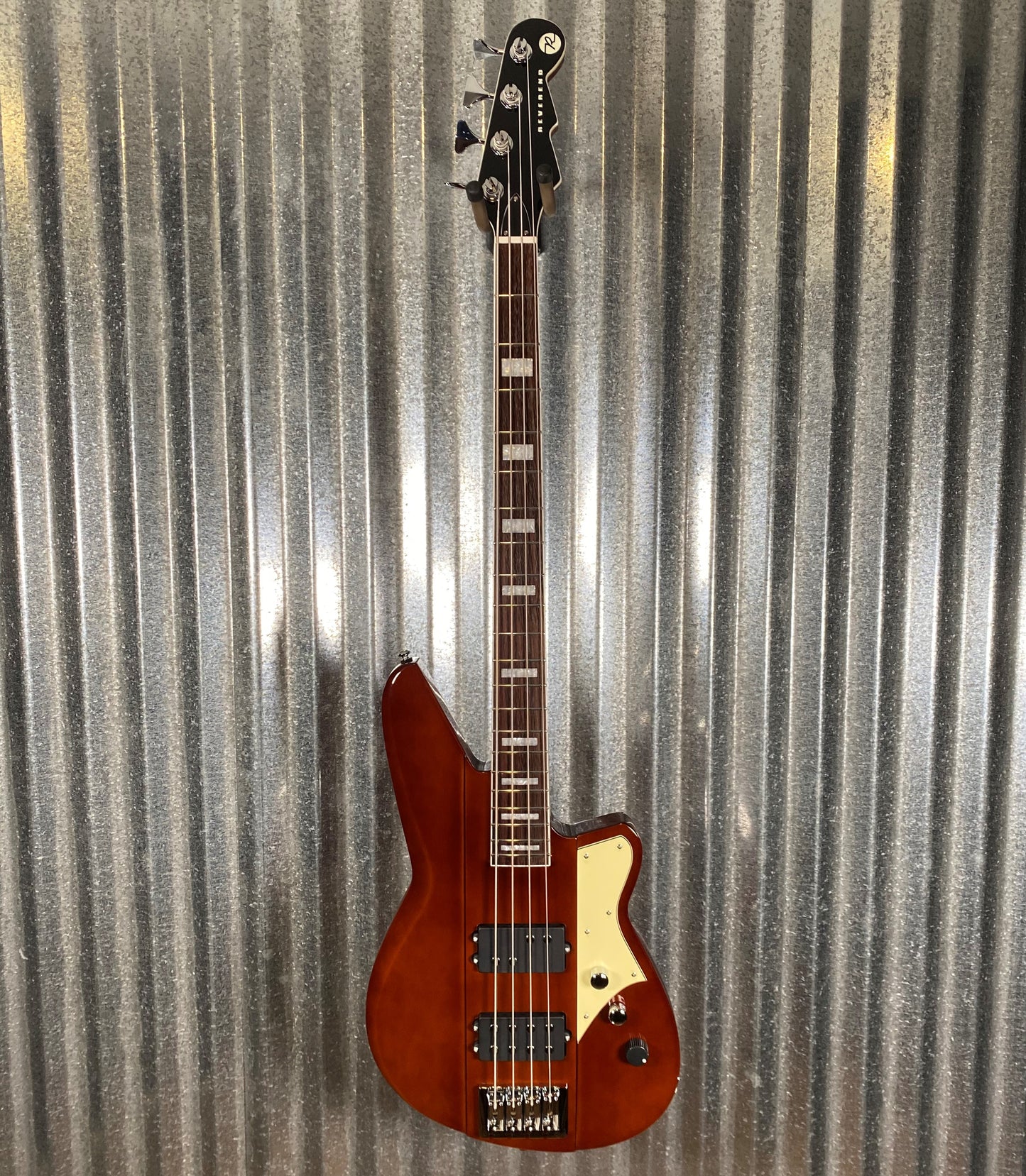 Reverend Thundergun 4 String Bass Violin Brown #8636