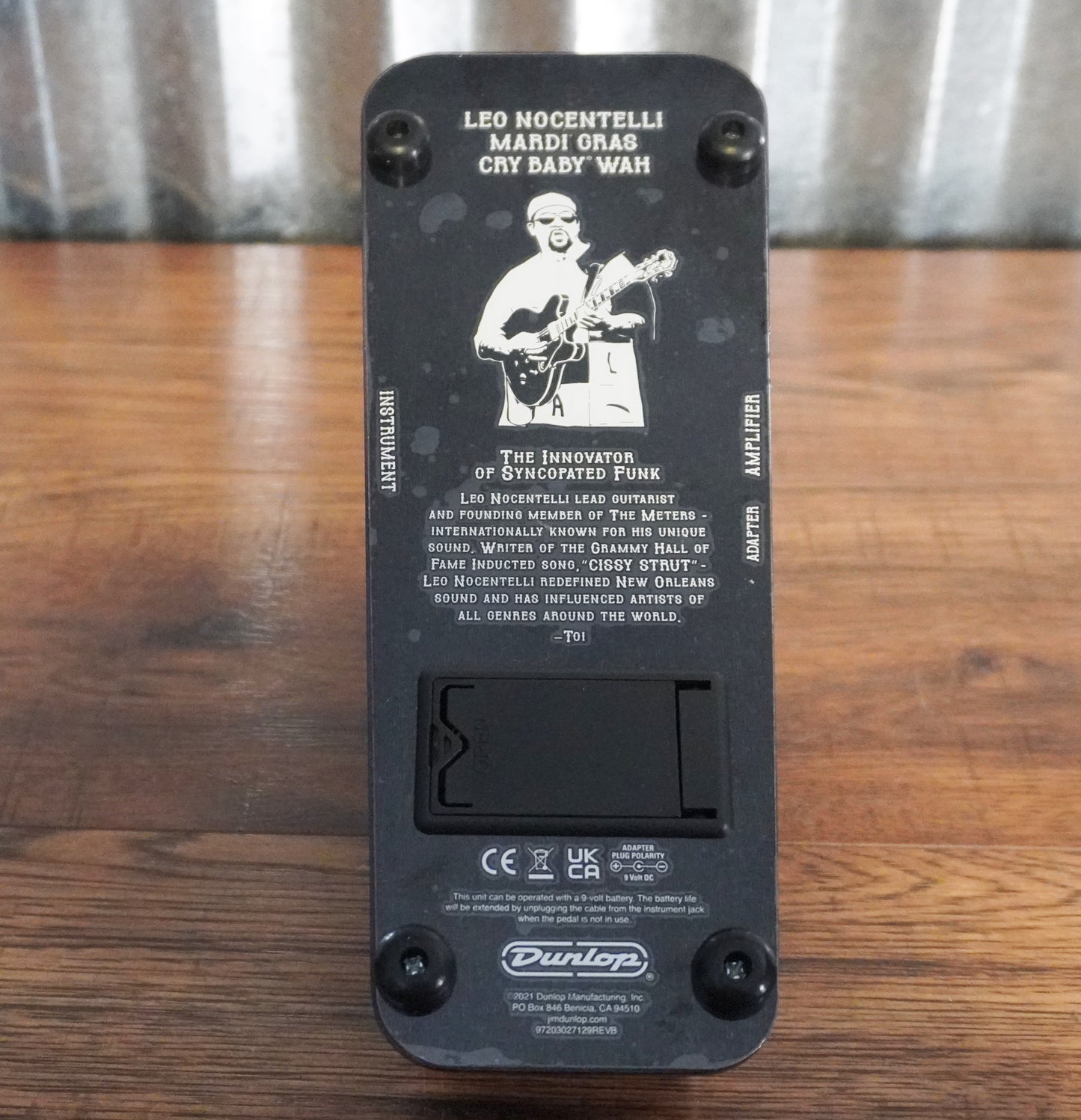 Dunlop LN95 Leo Nocentelli Cry Baby Mardi Gras Wah Guitar Effect Pedal
