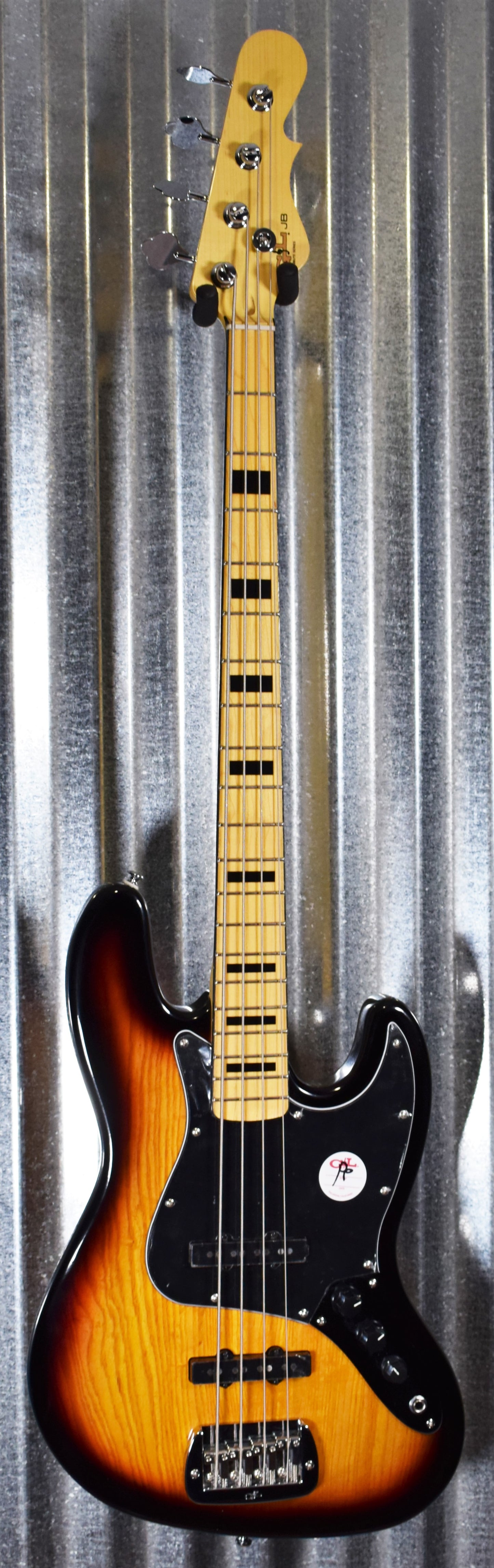 G&L Tribute JB 3 Tone Sunburst 4 String Jazz Bass #0368