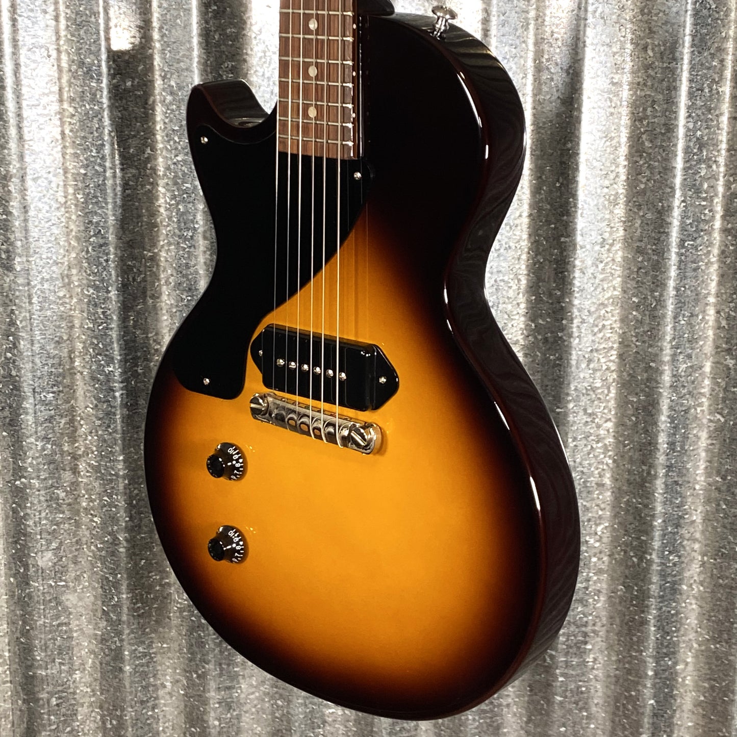 Gibson Les Paul Junior LP JR Vintage Tobacco Burst Left Hand Guitar & Case #0233 Used