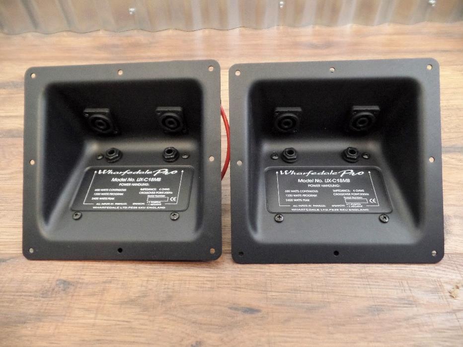 Wharfedale Pro Dual Speakon & 1/4 Wired Speaker Input Jack Plate Set of 2 #659