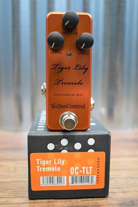 tiger lily tremolo One Control BJF Tiger Lilly Tremolo Guitar Effect Pedal