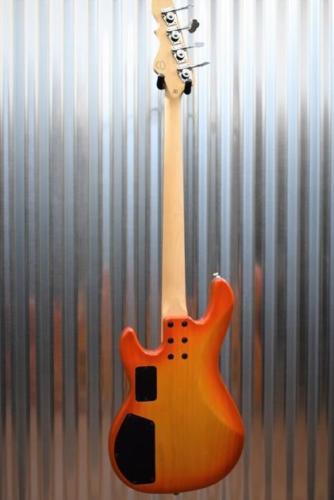 G&L Tribute M-2000 4 String Bass Honeyburst 3 Band Active EQ & Case M2000 #0443