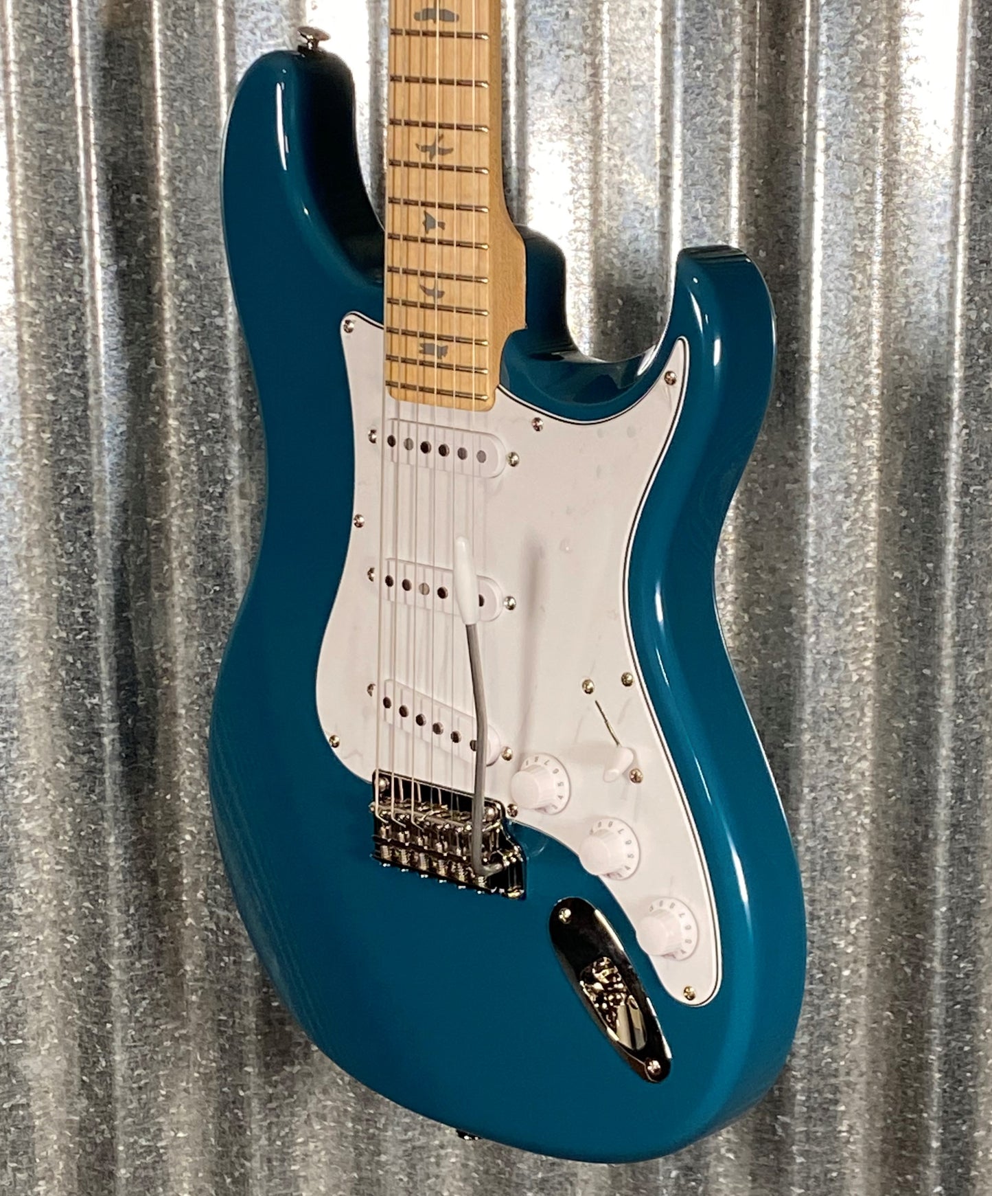 PRS Paul Reed Smith SE Silver Sky John Mayer Nylon Blue Maple Guitar & Bag #4753
