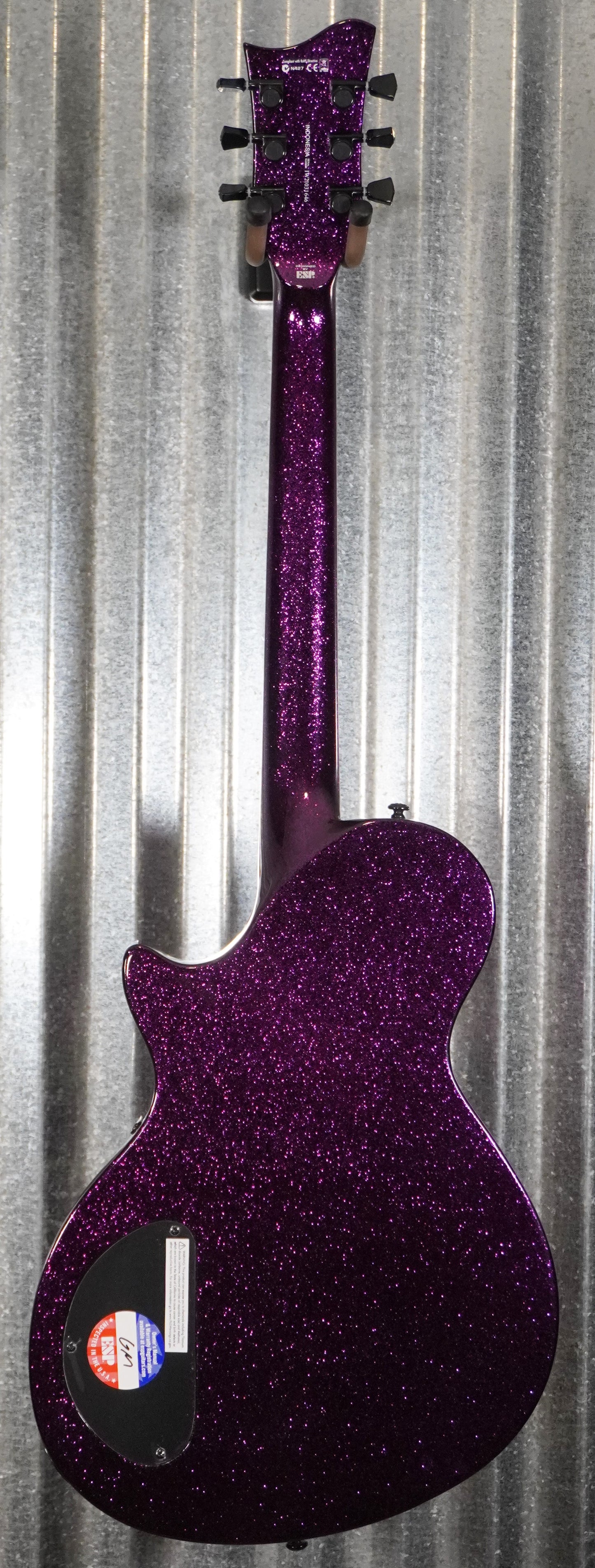 ESP LTD PS-1000 Purple Sparkle Semi Hollow Guitar & Bag XPS1000PSP #1646