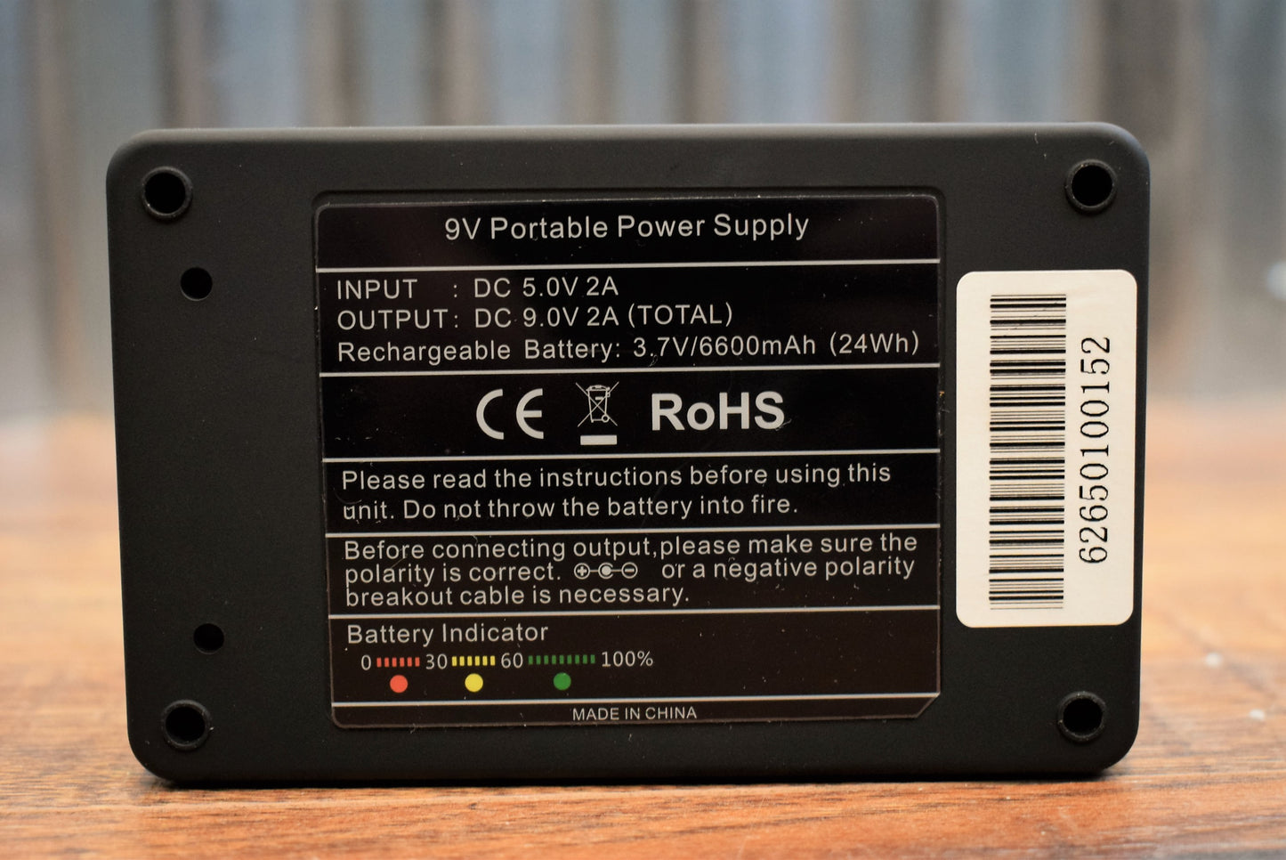 Joyo JMP-01 Portable Power Supply Rechargeable Pedalboard Battery Demo