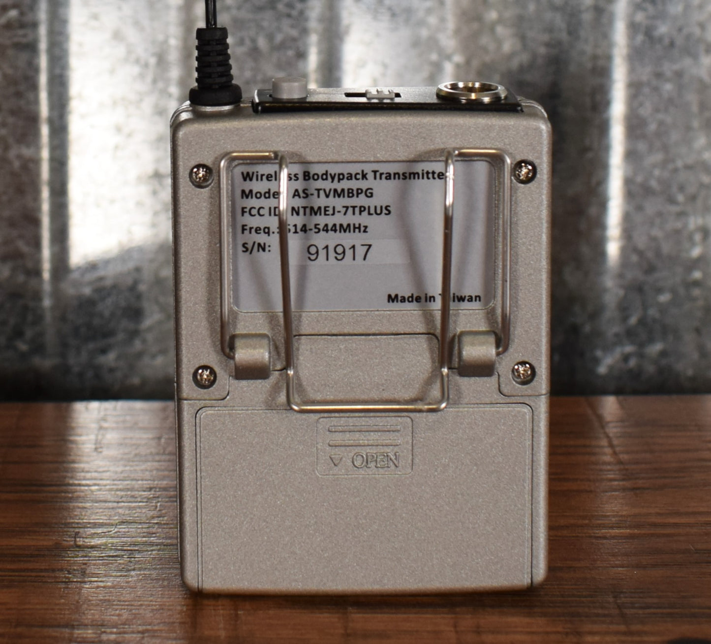 Galaxy Audio AS-TVMBPG Traveler System Wireless Bodypack Transmitter