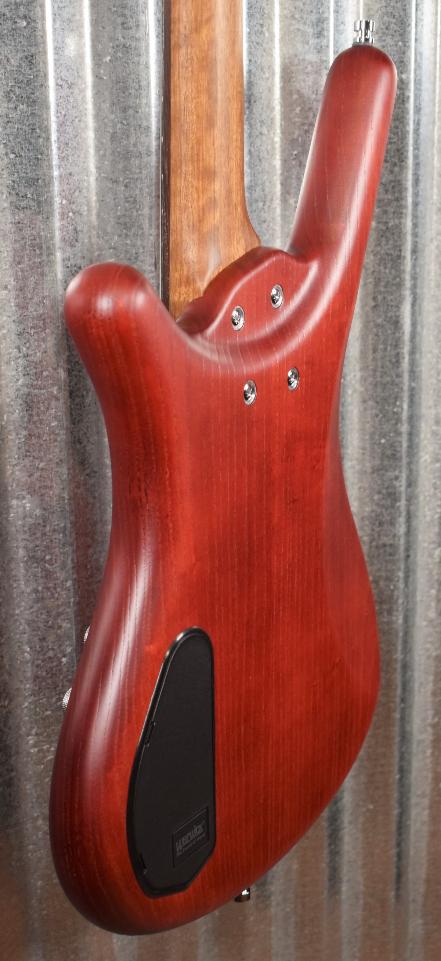 Warwick German Pro Series Corvette $$ Double Buck Burgundy 4 String Bass & Bag #3519