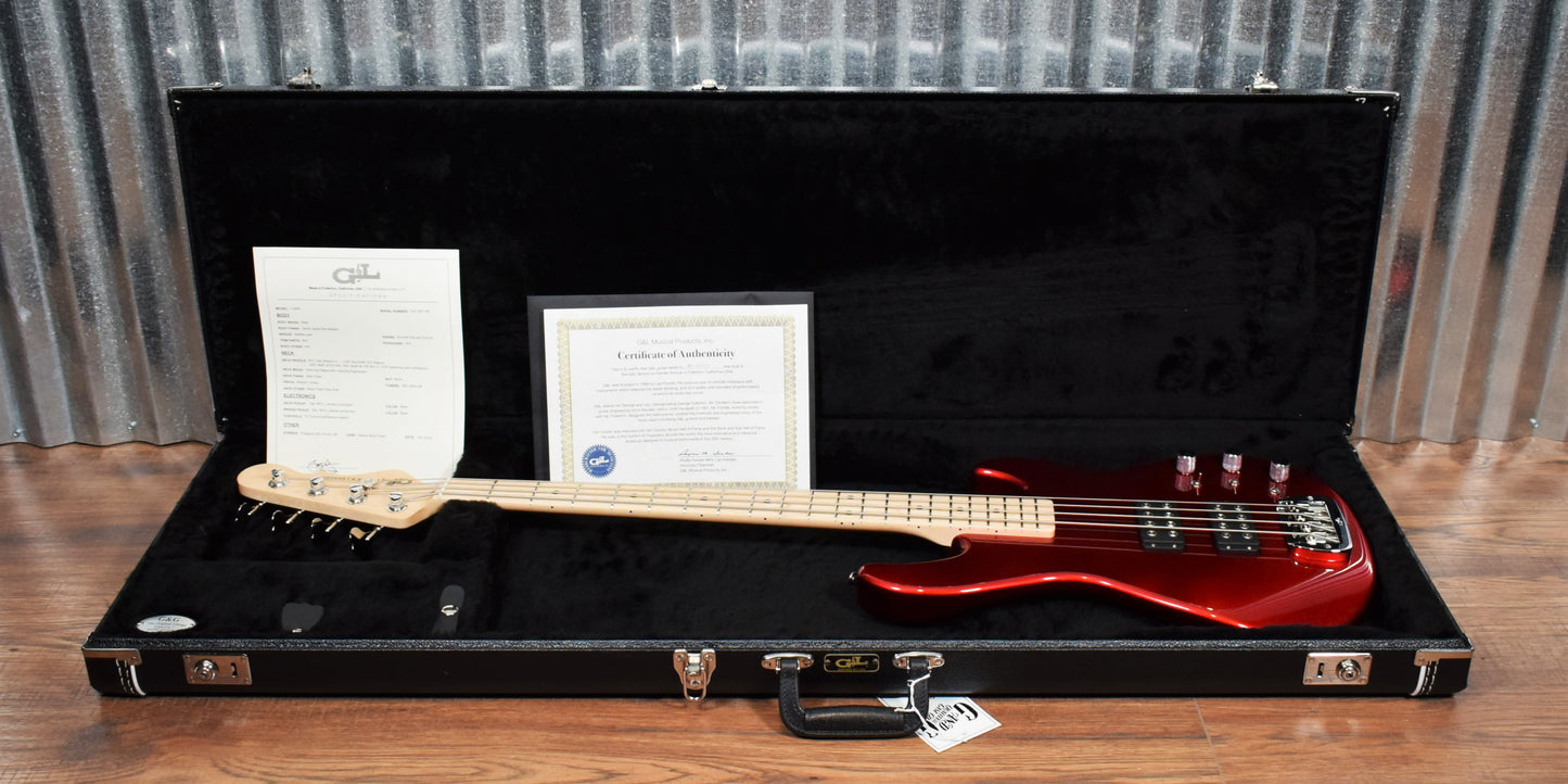 G&L USA L-2000 Candy Apple Red Bass & Case L2000 2018 #7159