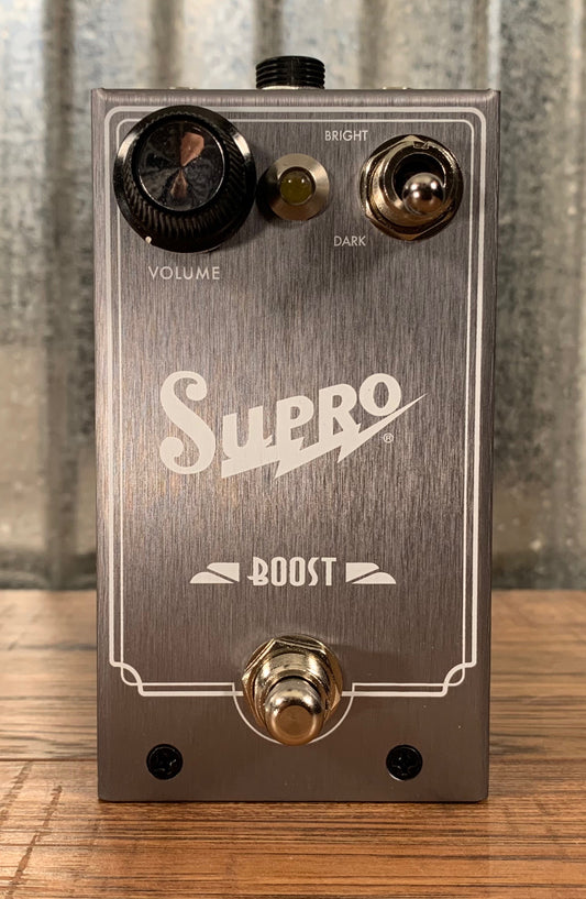 Supro USA 1303 Boost 20db J-Fet Design Guitar Bass Effects Pedal Demo