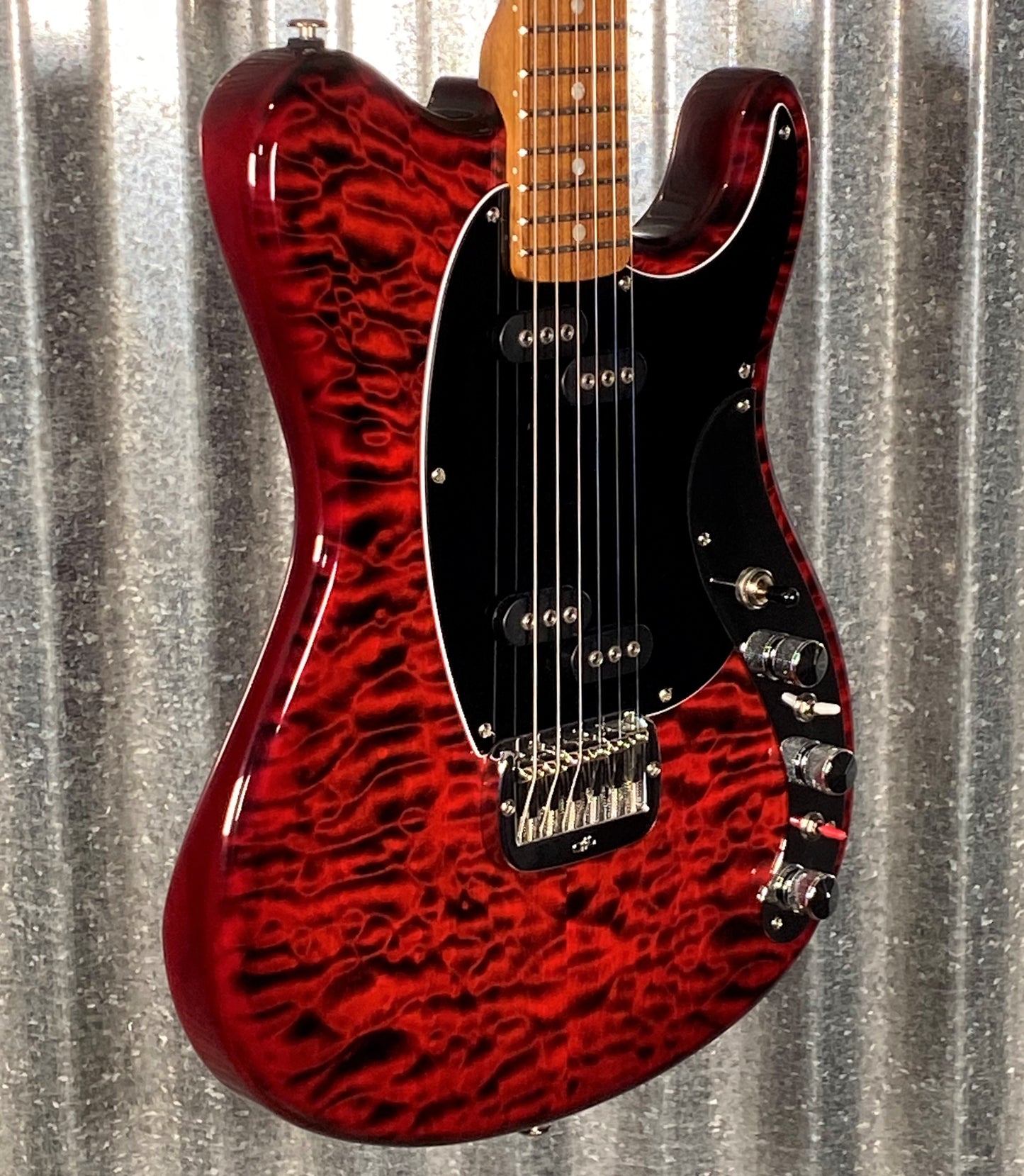 G&L USA Custom Shop CLF Research Espada 40th Anniversary Quilt Top Ruby Gem Guitar & Case #9008 Used