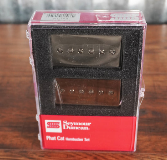 Seymour Duncan SPH90-1n & SPH90-1B Phat Cat Neck & Bridge Humbucker Guitar Pickup Set Nickel