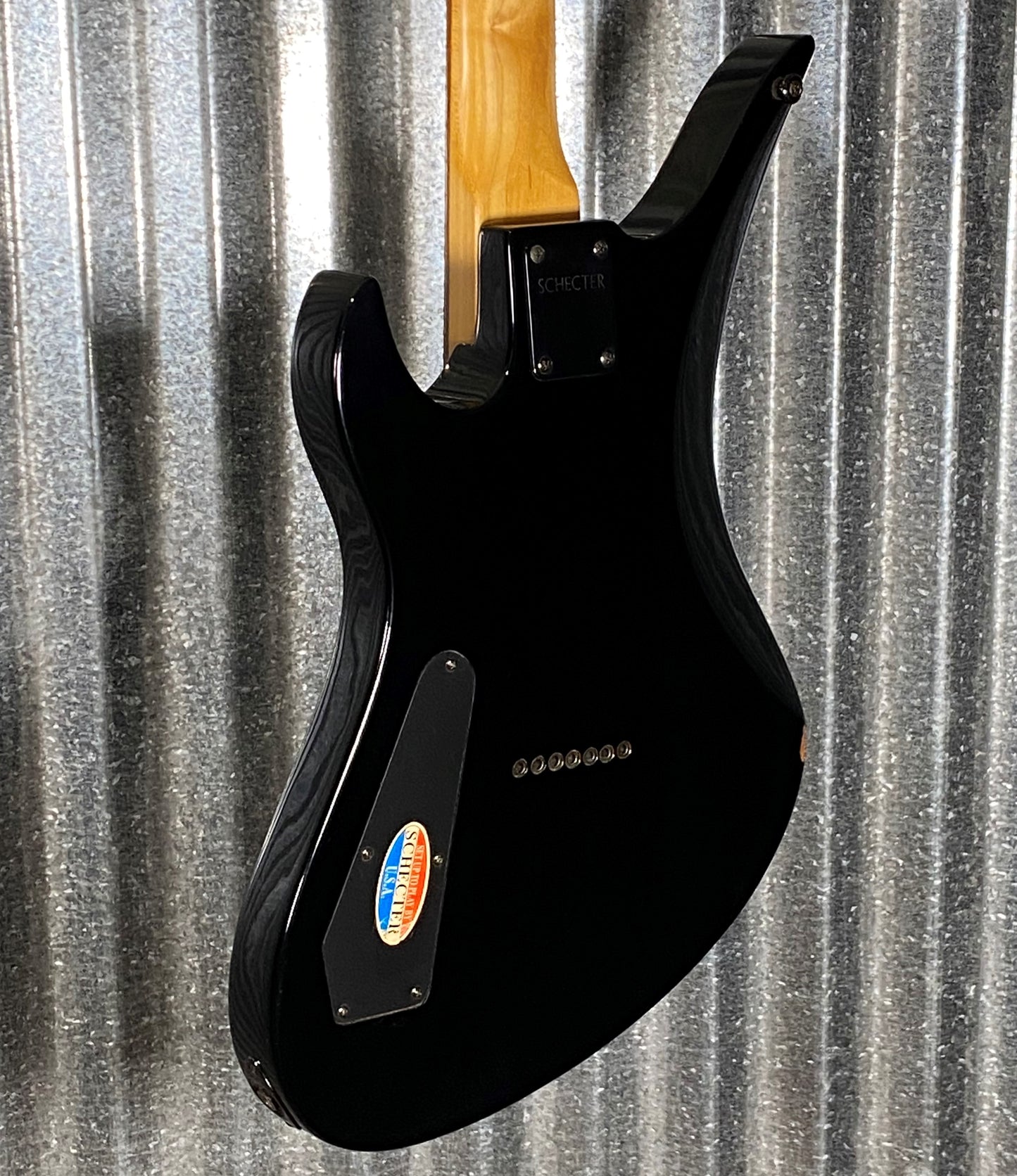 Schecter Diamond Series A-7 7 String Guitar Black #5116 Used