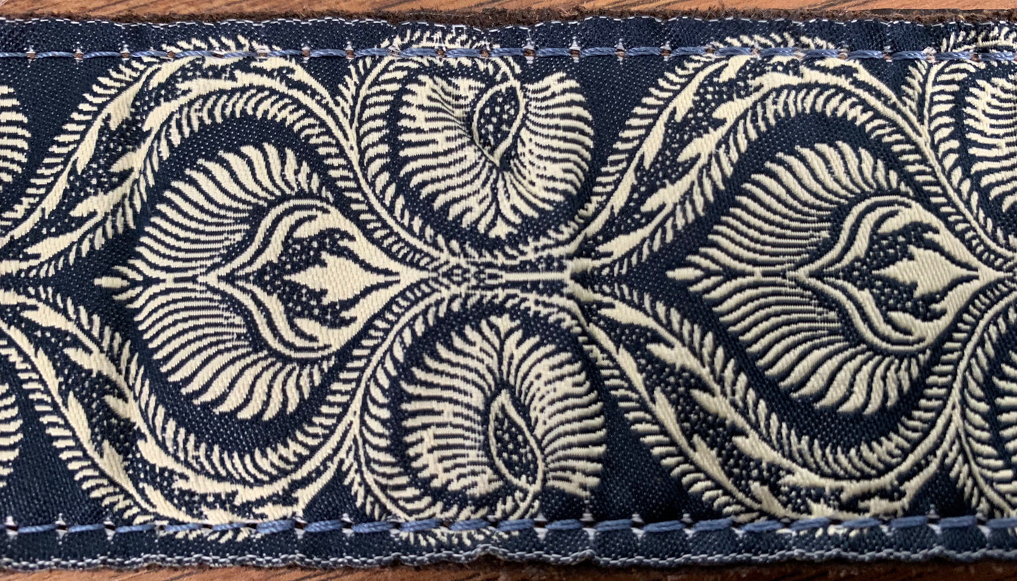 Levy's MGJ-001 2" Jacquard Weave Guitar Strap Blue White