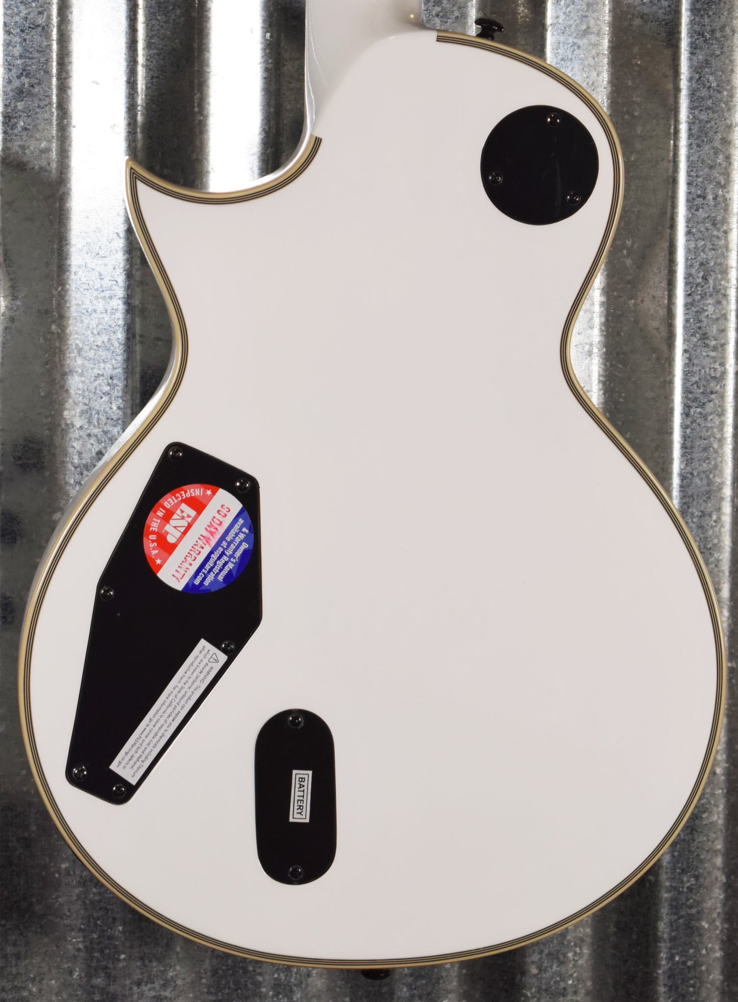 ESP LTD EC-1001T Custom Snow White EMG Guitar EC1001TCTMSW #0414 Demo