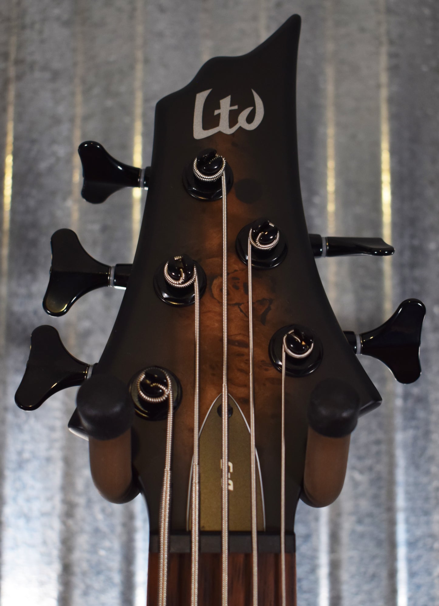 ESP LTD D-5 Black Natural Burst Satin 5 String Bass LD5BPBLKNBS #0994