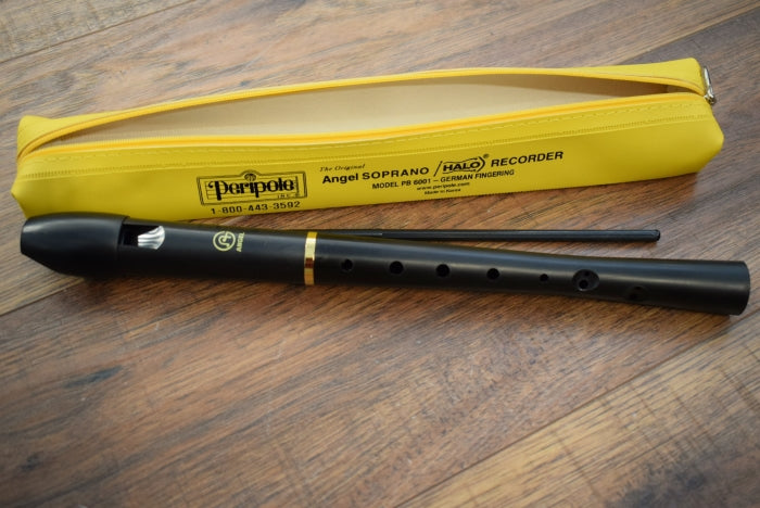Peripole Angel Soprano Halo Recorder German Fingering Model Pb 6001 & Case