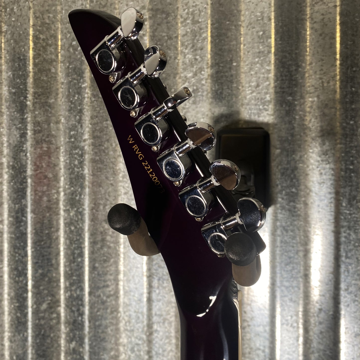 Westcreek Revenge Explorer Flame Transparent Purple Burst Guitar #0073 Used