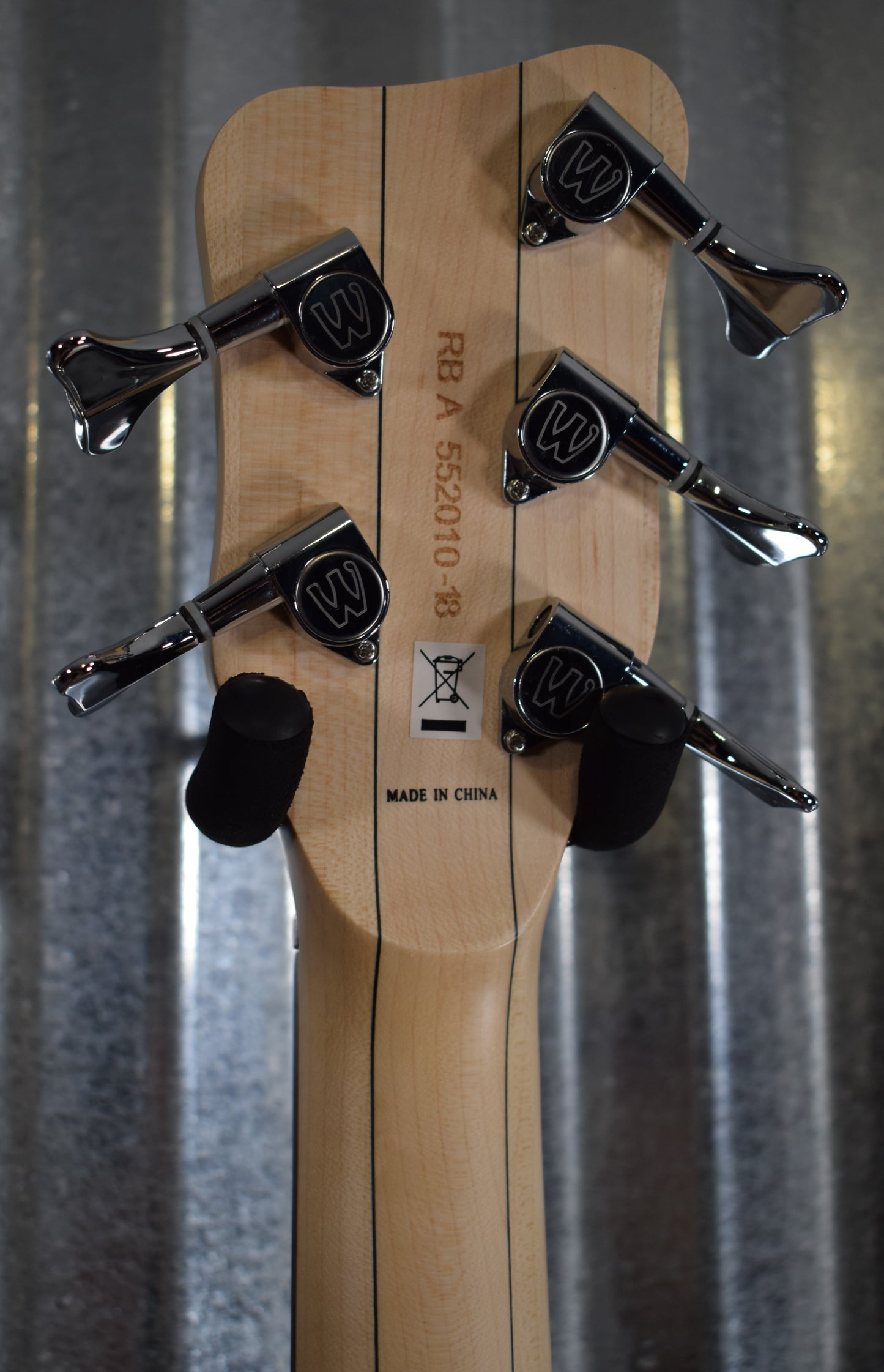Warwick Rockbass Corvette $$ Double Buck 5 String Nirvana Black Bass & Case #1018