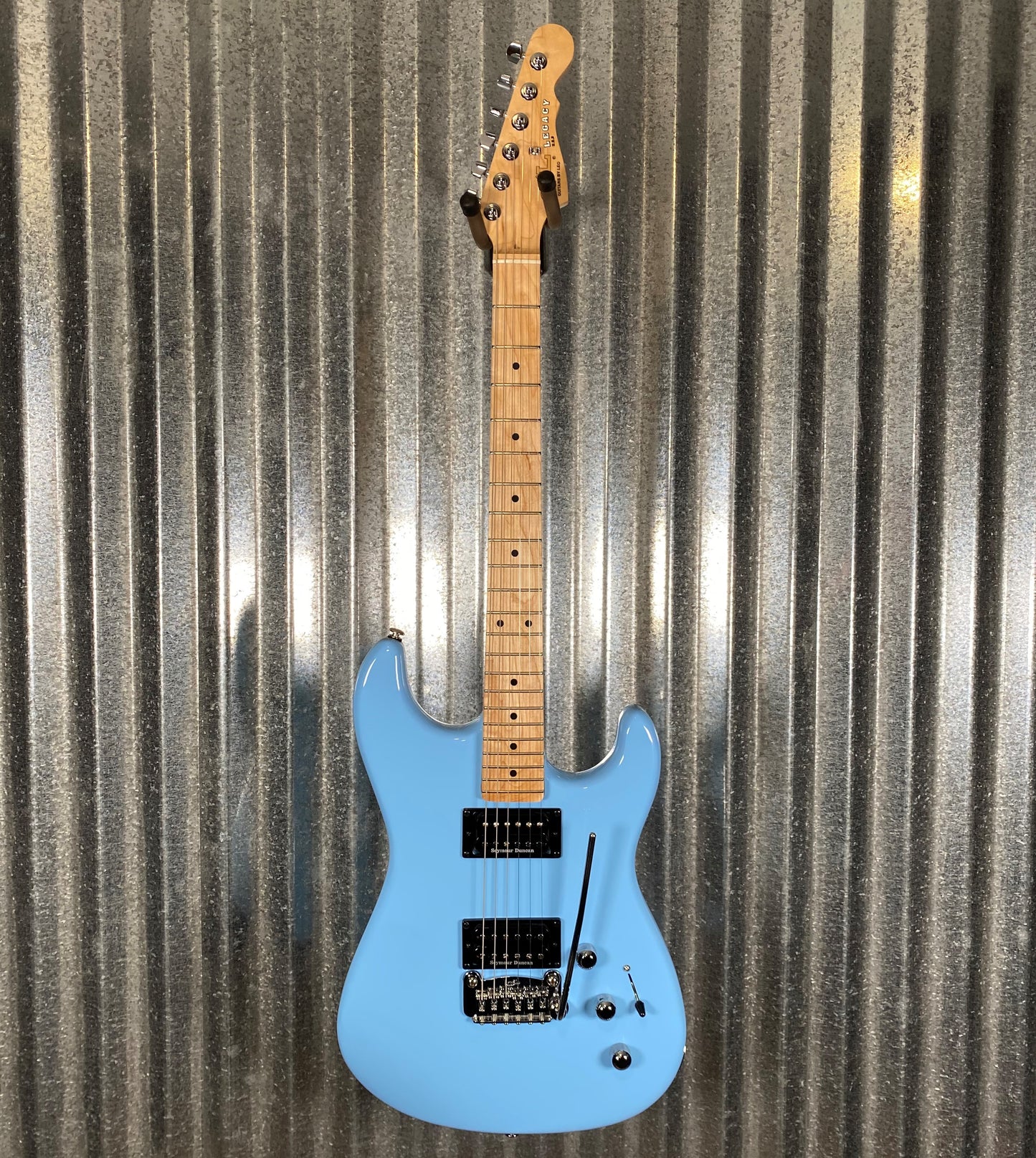 G&L USA 2021 Custom Legacy HH RMC Himalayan Blue Guitar & Bag #6284 Used