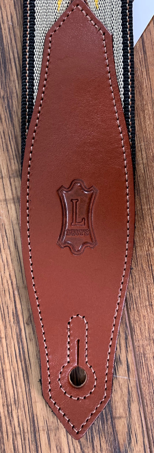 Levy's MSSN80-Tan 2" Polypropylene/jacquard Weave Guitar Strap