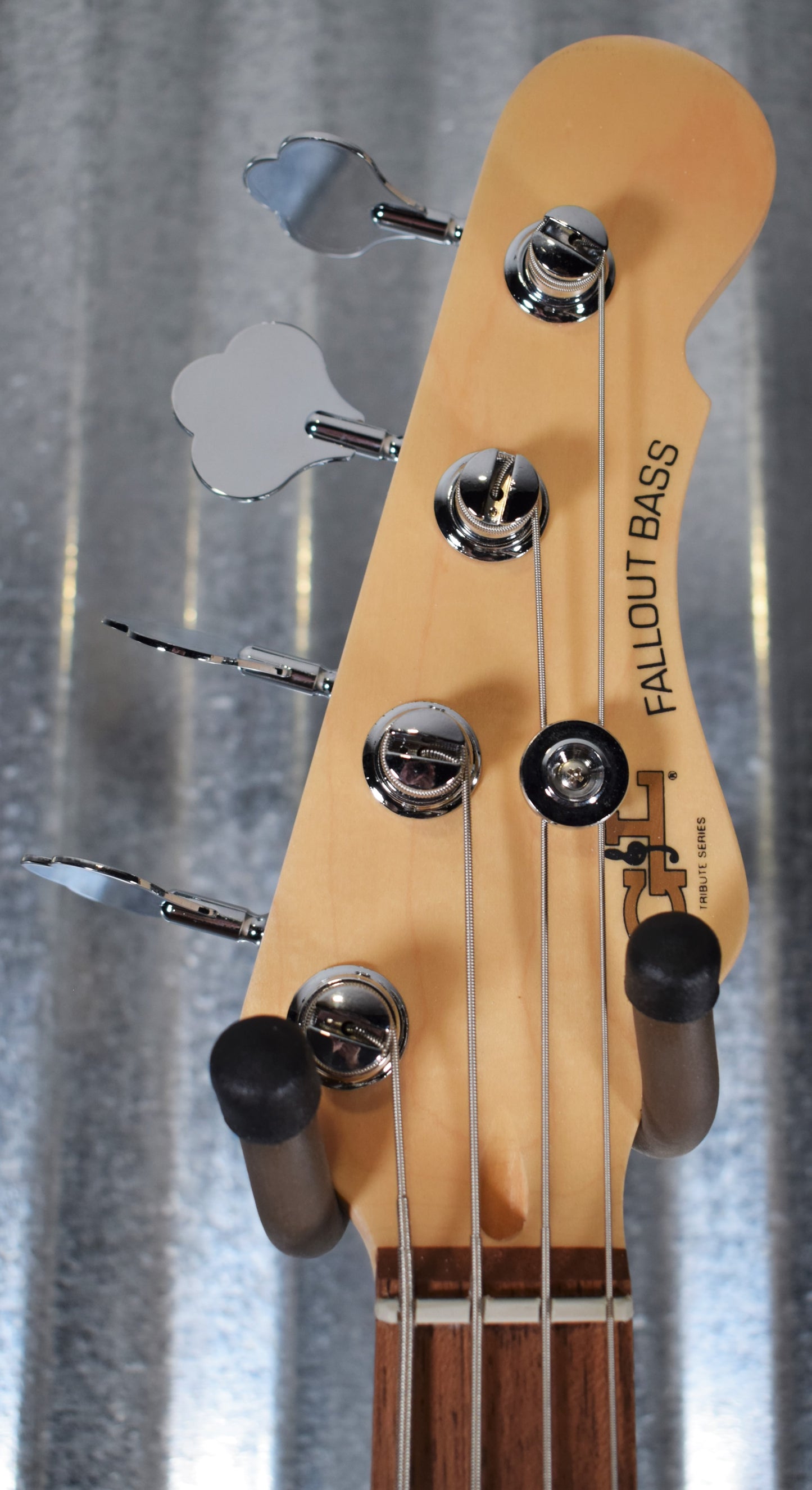 G&L Guitars Tribute Fallout Bass Short Scale 4 String Jet Black #0162 B Stock