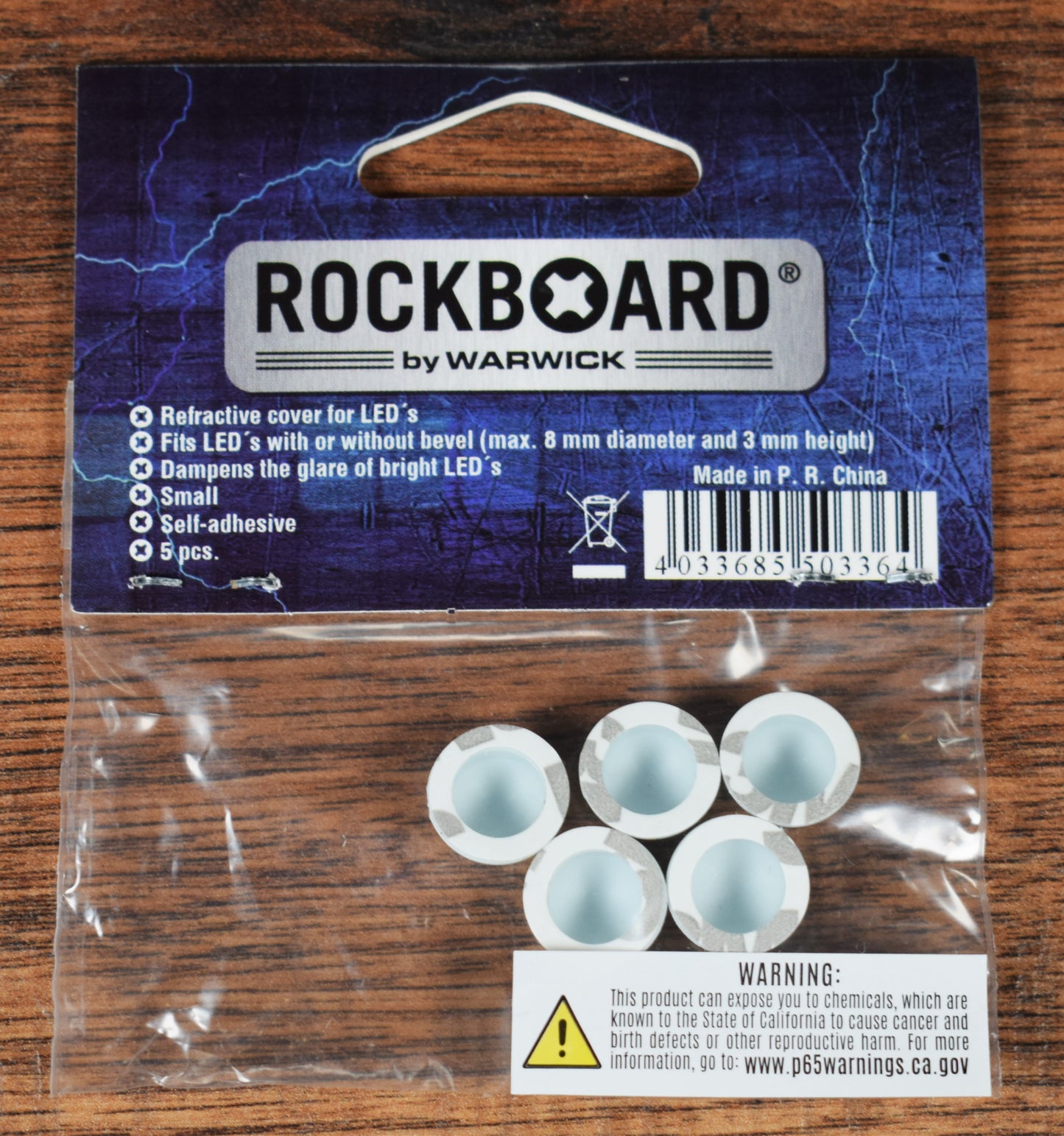 Warwick Rockboard Guitar Effect Pedal LED Damper Small 8mm Set of 10