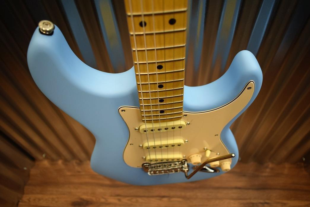 G&L Guitars USA Legacy Himalayan Blue Frost Painted Neck & Case 2015 NOS #1748