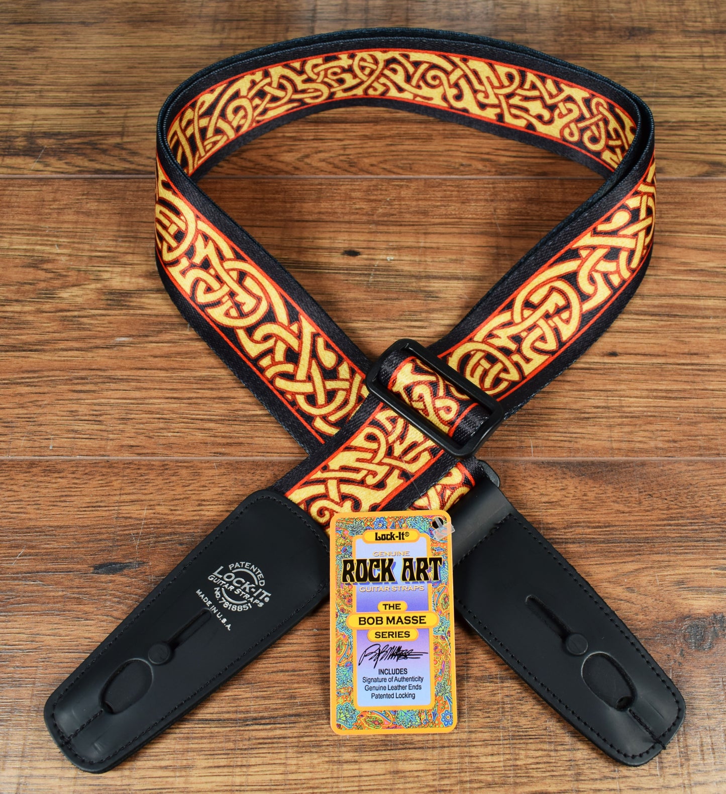 LOCK-IT Straps Bob Masse Series 2" Harvest Twist Guitar Bass Strap 036 BM-6