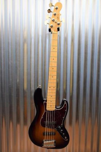 G&L Guitars USA JB-5 5 String Jazz Bass JB 3 Tone Sunburst & Case 2016 #7135