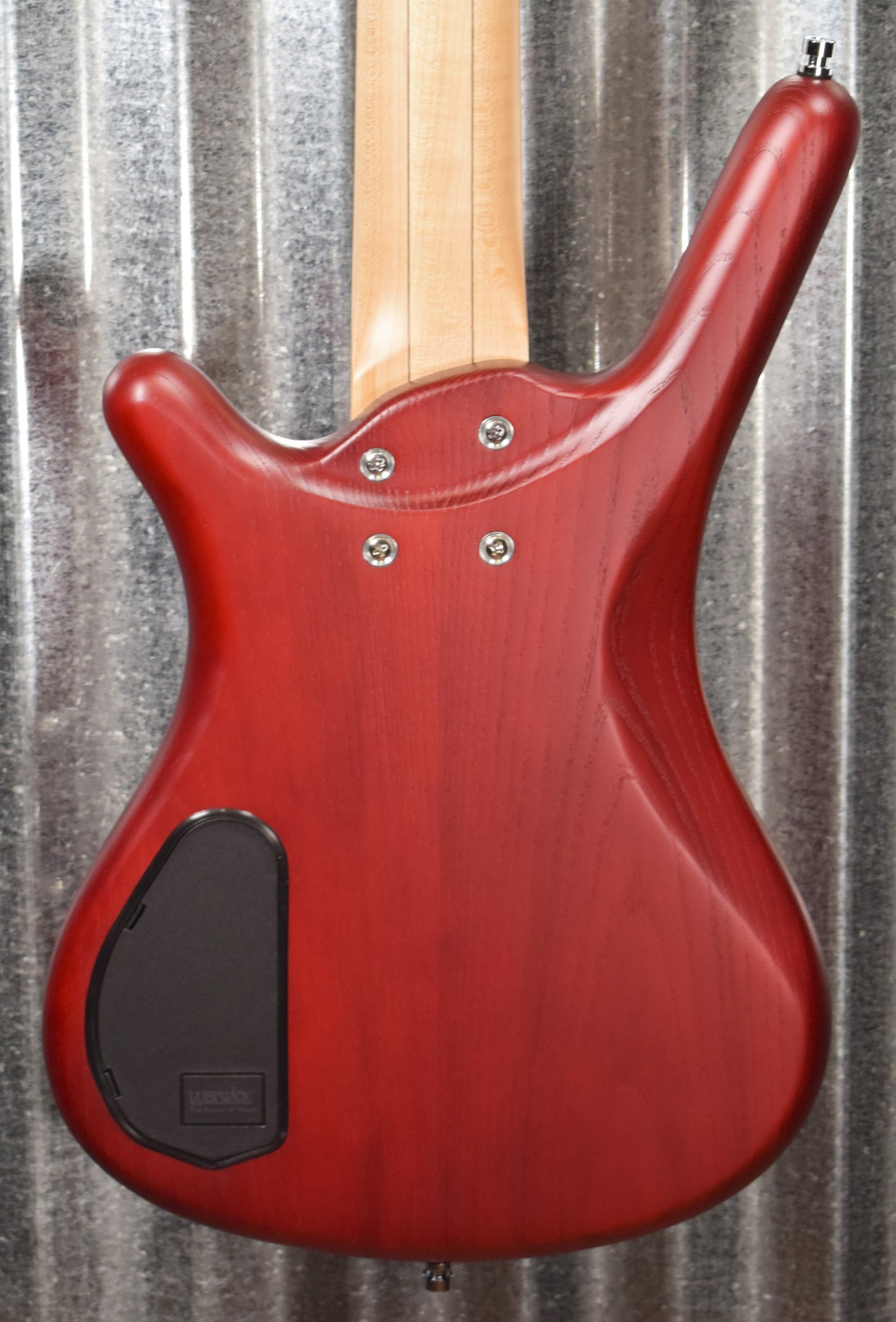 Warwick Rockbass Corvette $$ Double Buck Burgundy 5 String Bass & Bag #1018
